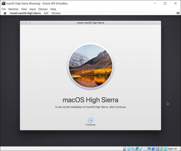 virtualbox mac high sierra