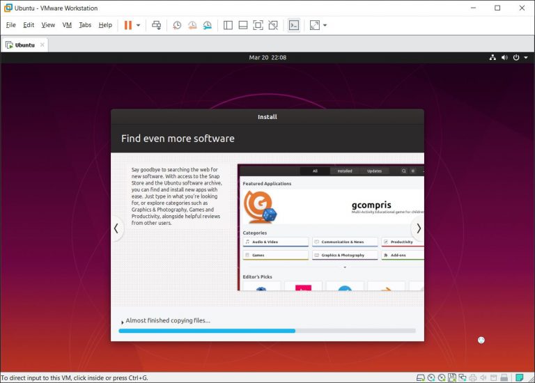ubuntu vmware player