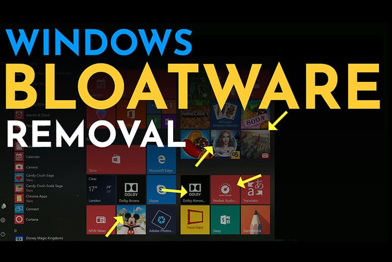 bloatware remover windows 10