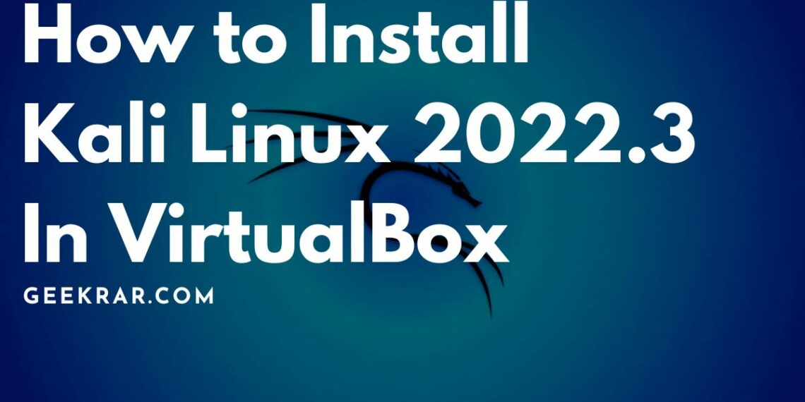 kali install virtualbox